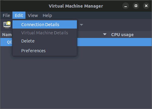 Create and Manage Storage Pools and Volumes in KVM Connection Details