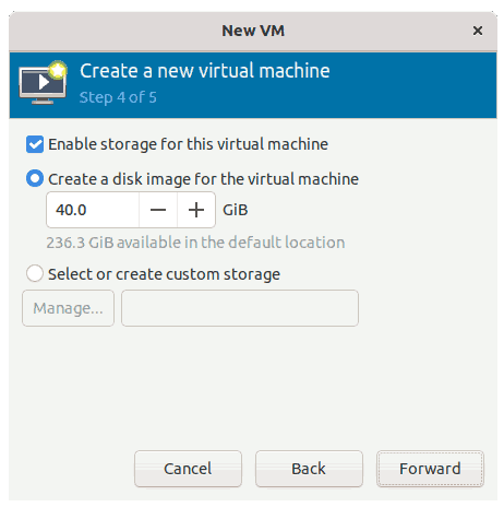 How to Install Guest OS in Virt-Manager - STEP4 Disk