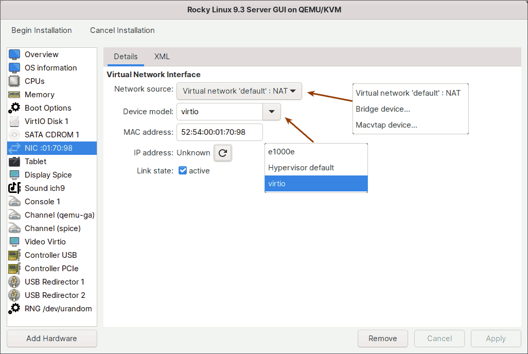 Create Virtual Machines in KVM Virt-Manager - Storage