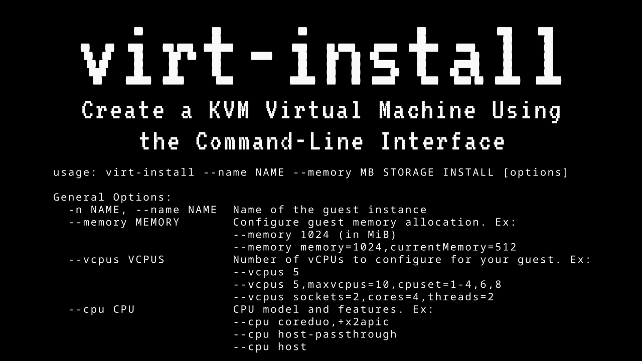 How to Install a KVM Guest OS from the Command-Line