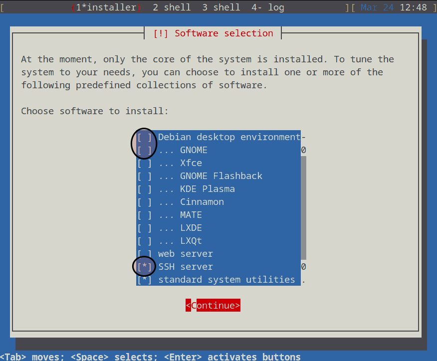 How to Install a KVM Guest OS from the Command-Line - Select SSH