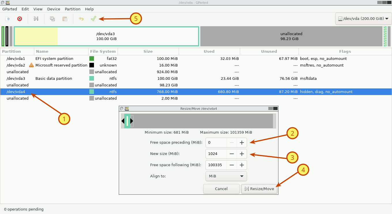 Dual-boot Windows 11 and Ubuntu - GParted Resize Recovery